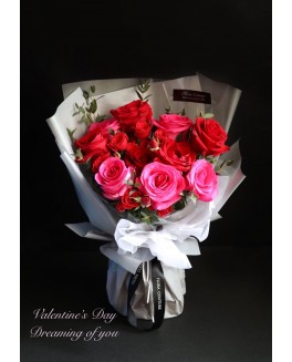 VD20,01情人節玫瑰花束